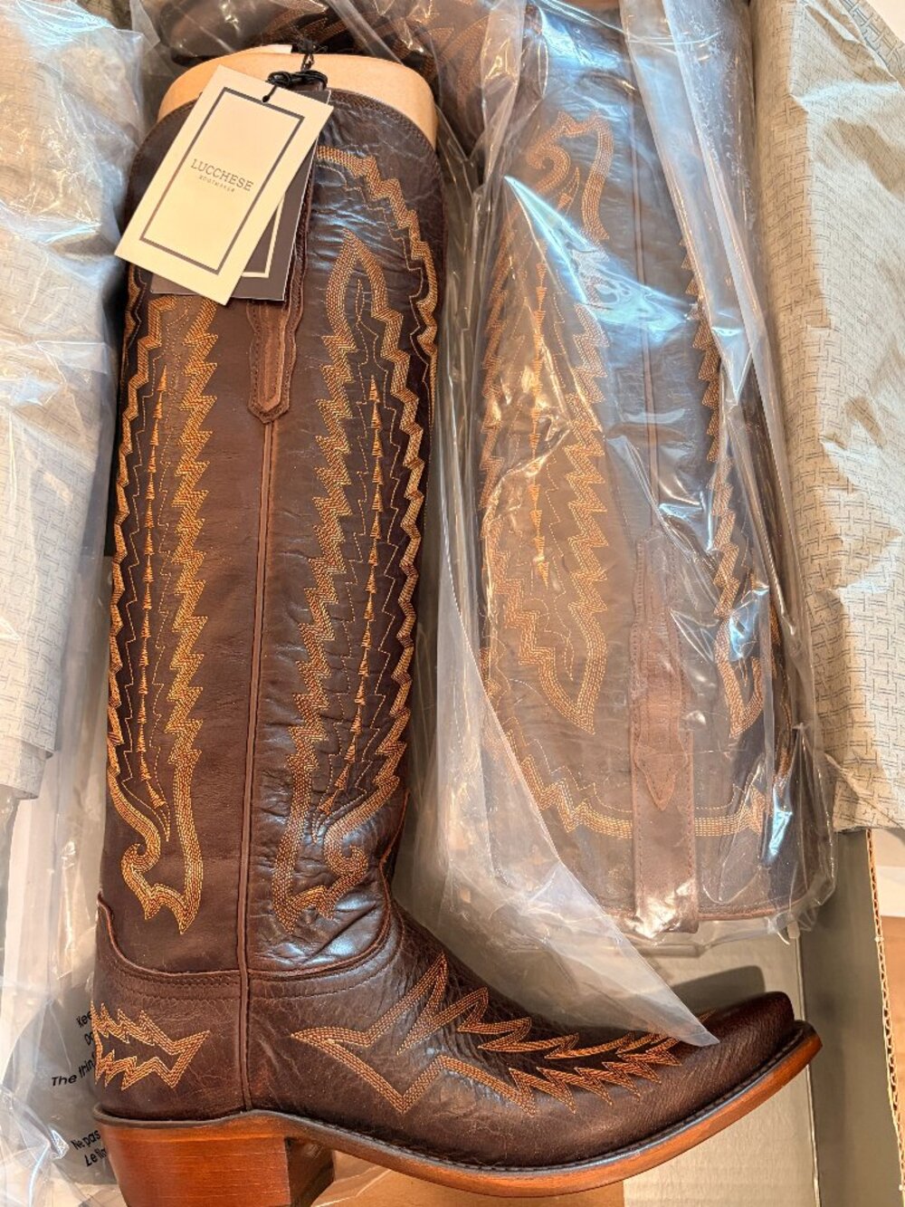 Lucchese Priscilla boots, size 8